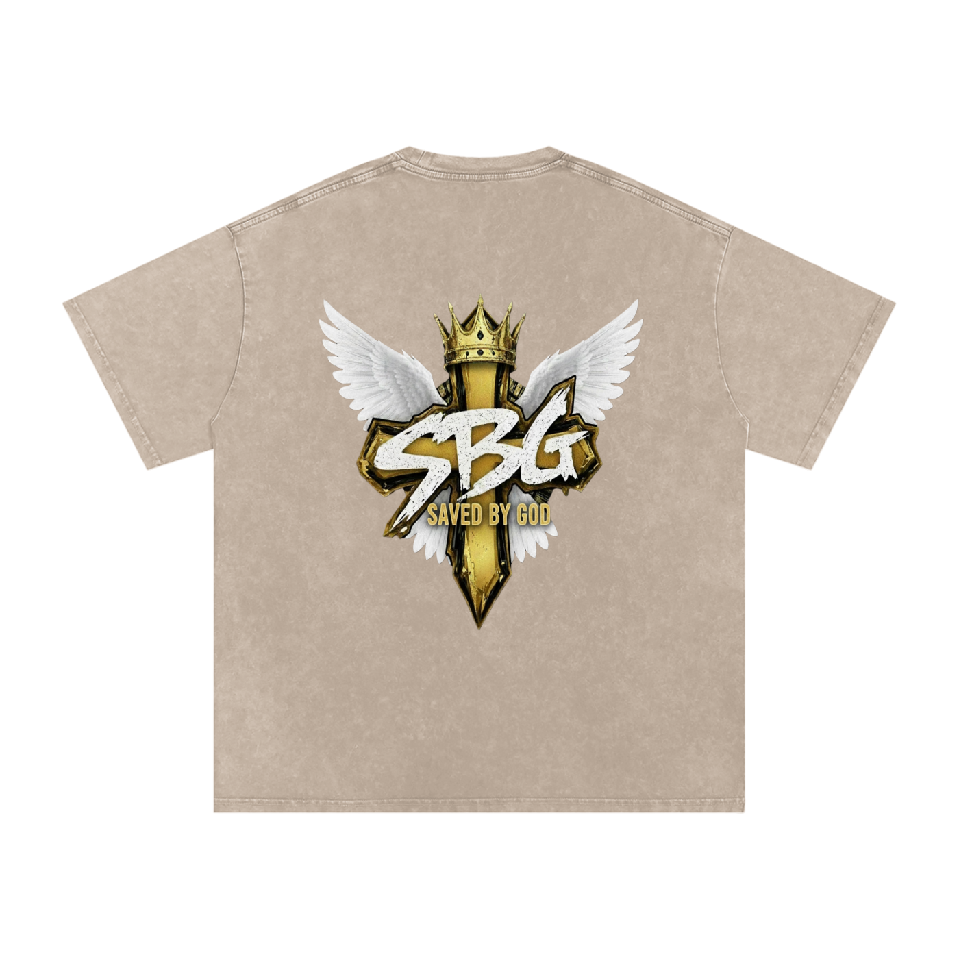 Saved By God Oversized T-Shirt w/ Logo