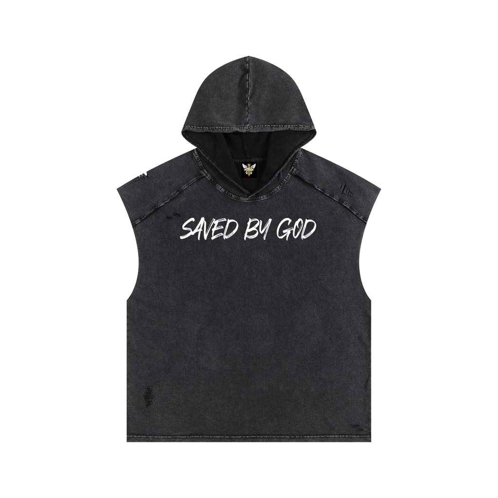 Saved By God Hooded Tank Top