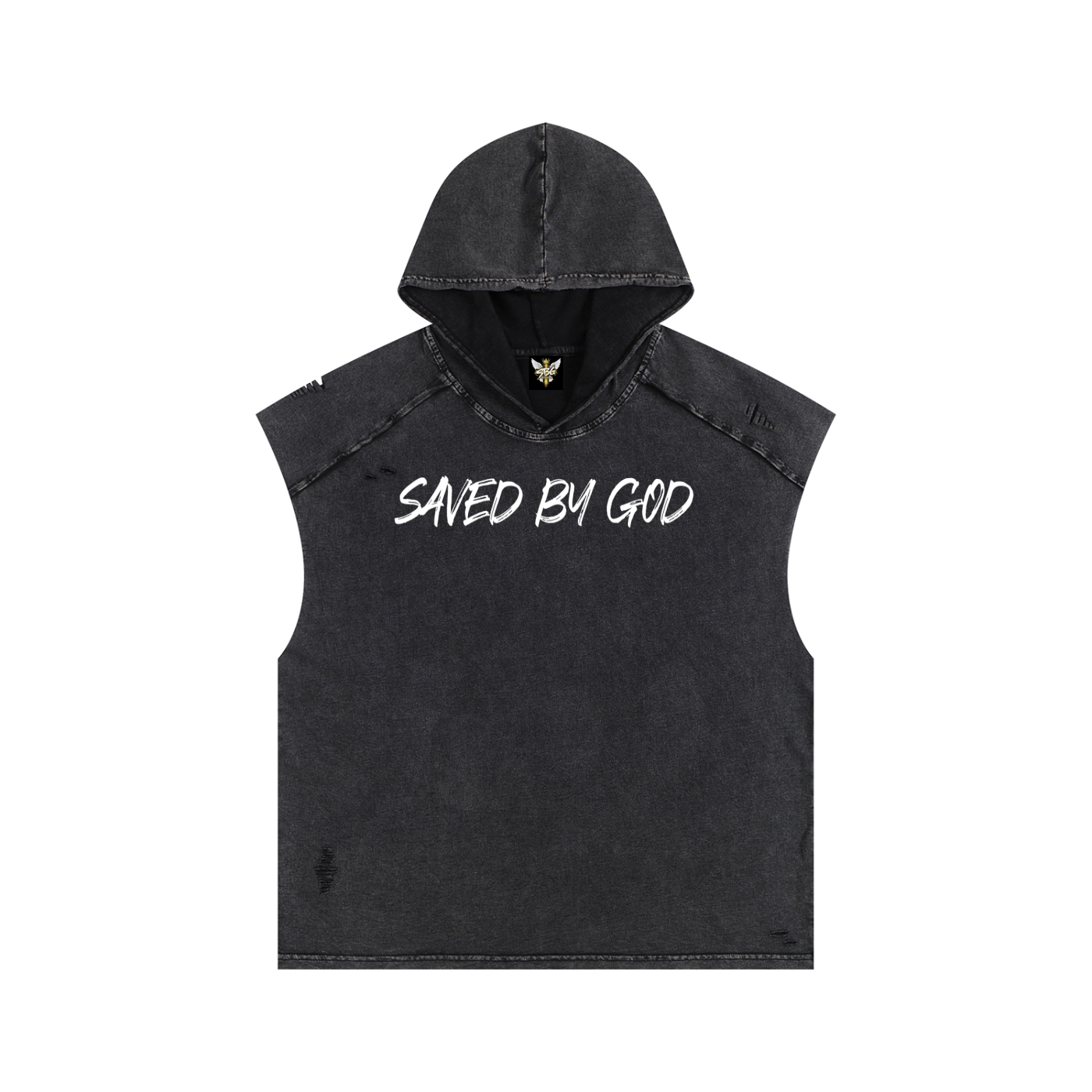 Saved By God Hooded Tank Top