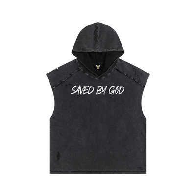Saved By God Hooded Tank Top