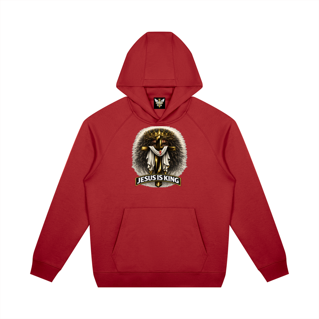 JESUS IS KING w/ FACES Oversized Raglan Pullover Hoodie