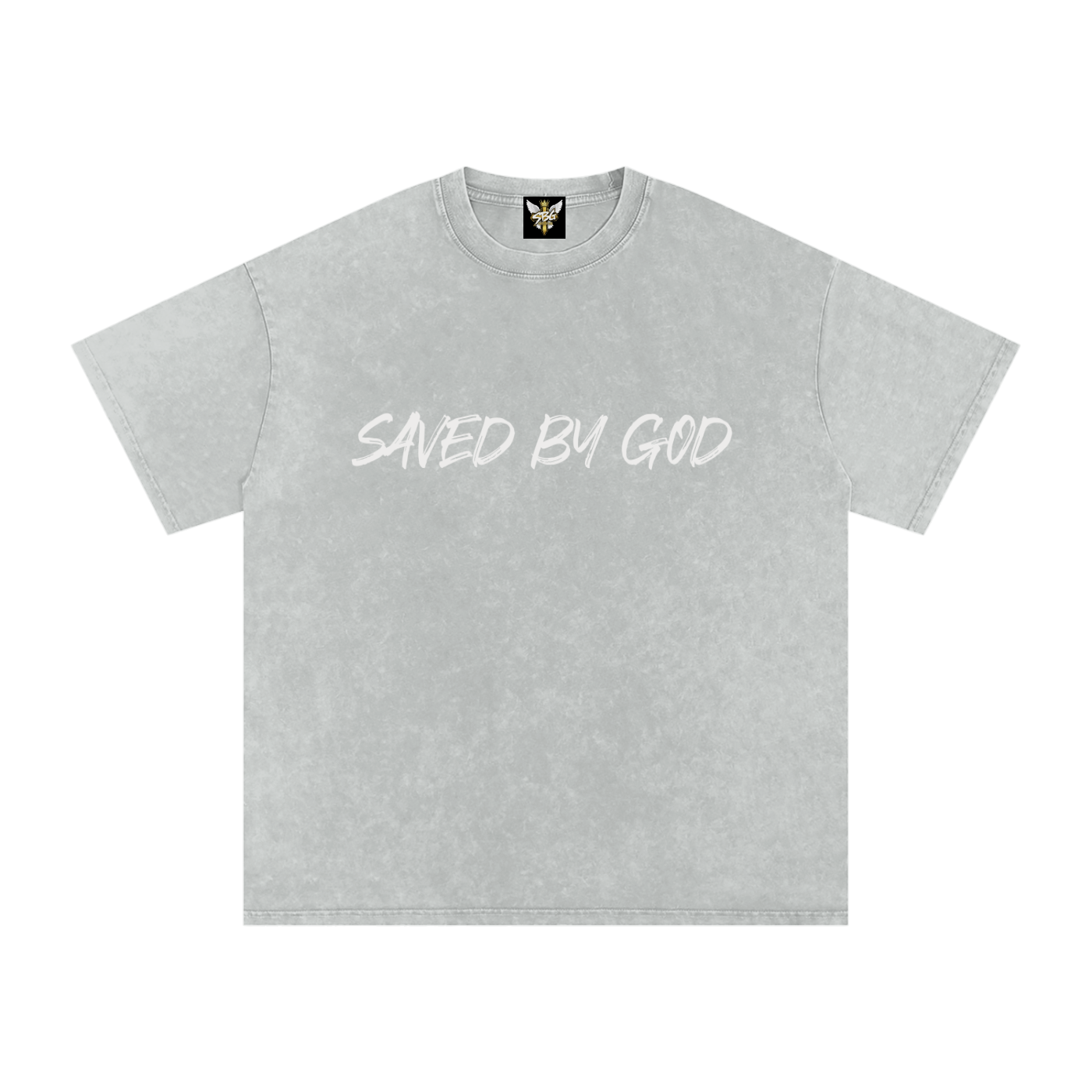 Saved By God Oversized T-Shirt w/ Logo