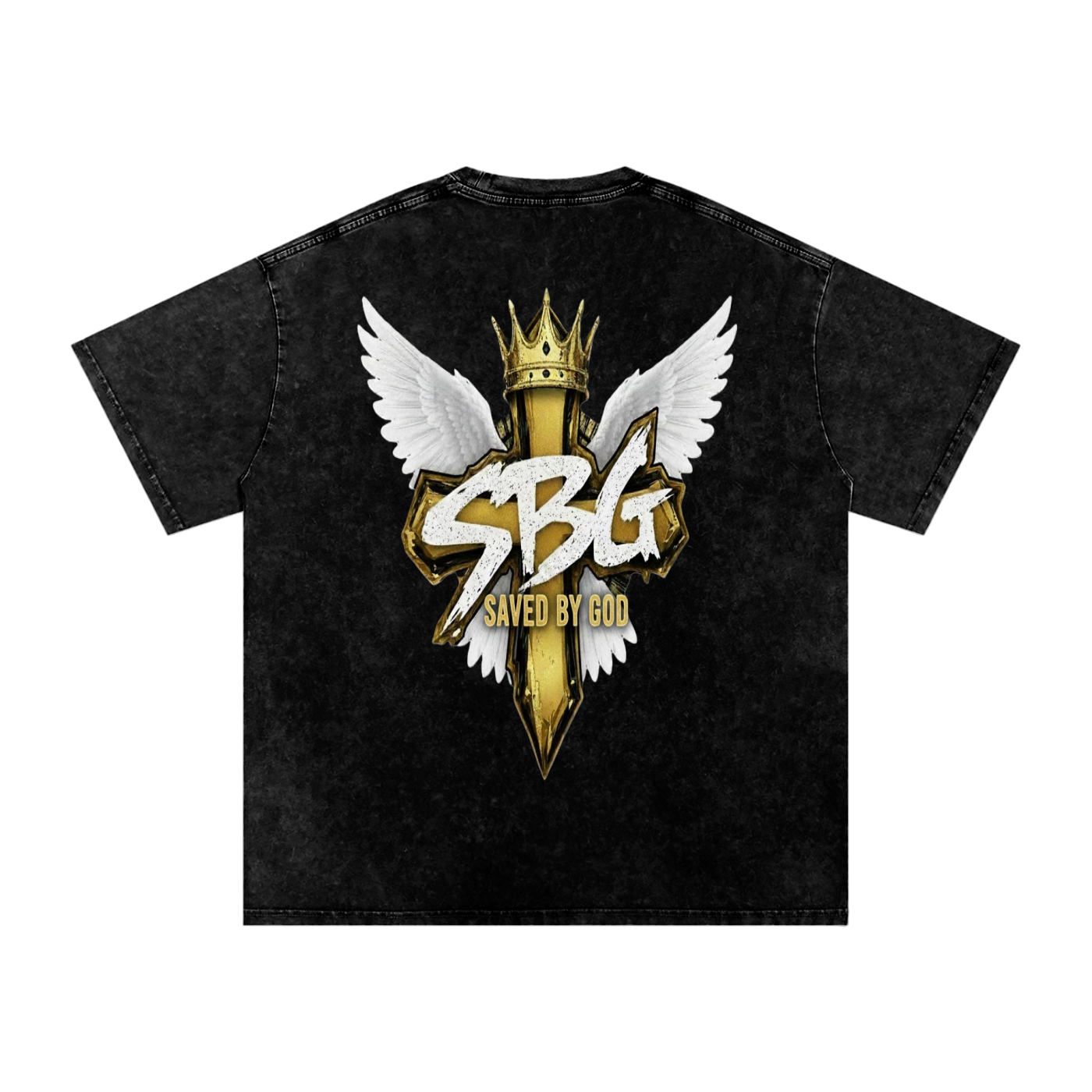 Saved By God Oversized T-Shirt w/ Logo