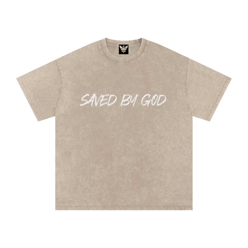 Saved By God Oversized T-Shirt w/ Logo