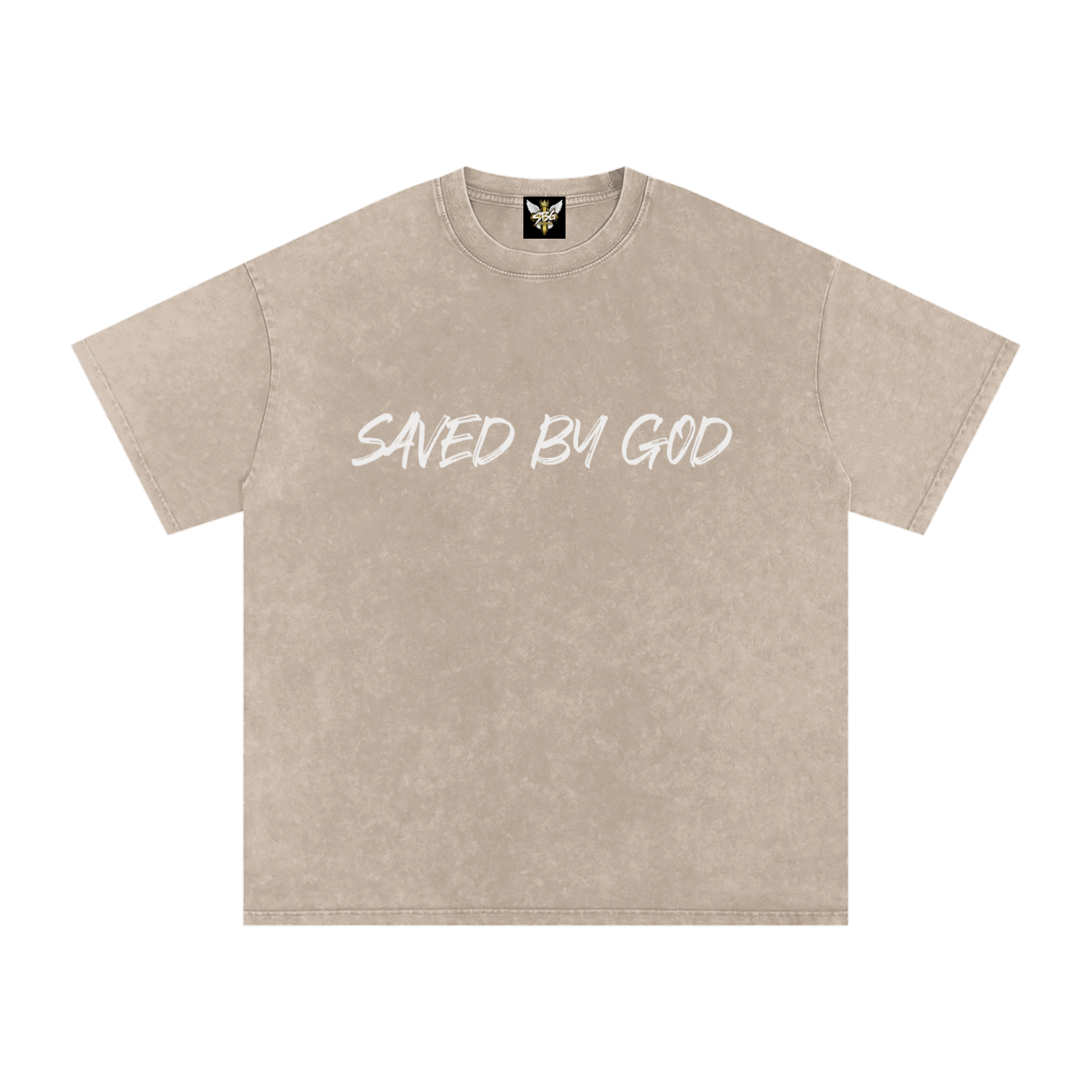 Saved By God Oversized T-Shirt w/ Logo