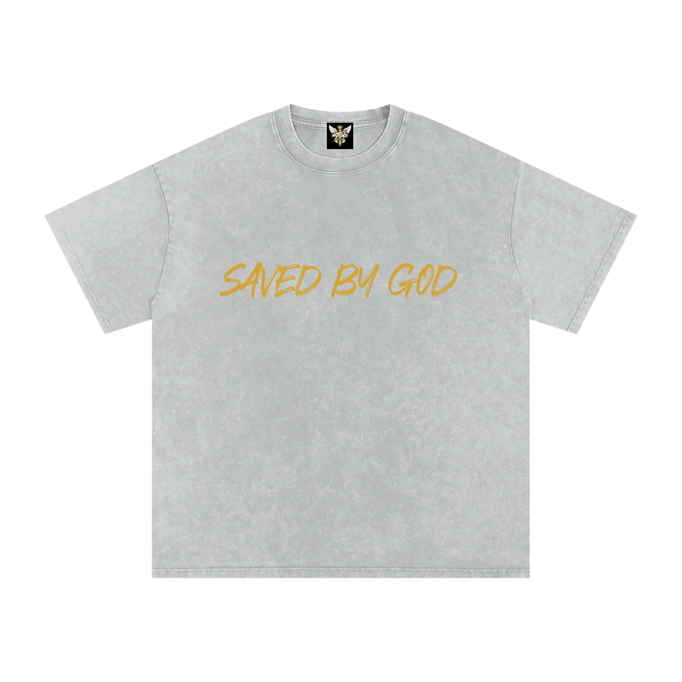 Saved By God Oversized T-Shirt w/ Logo
