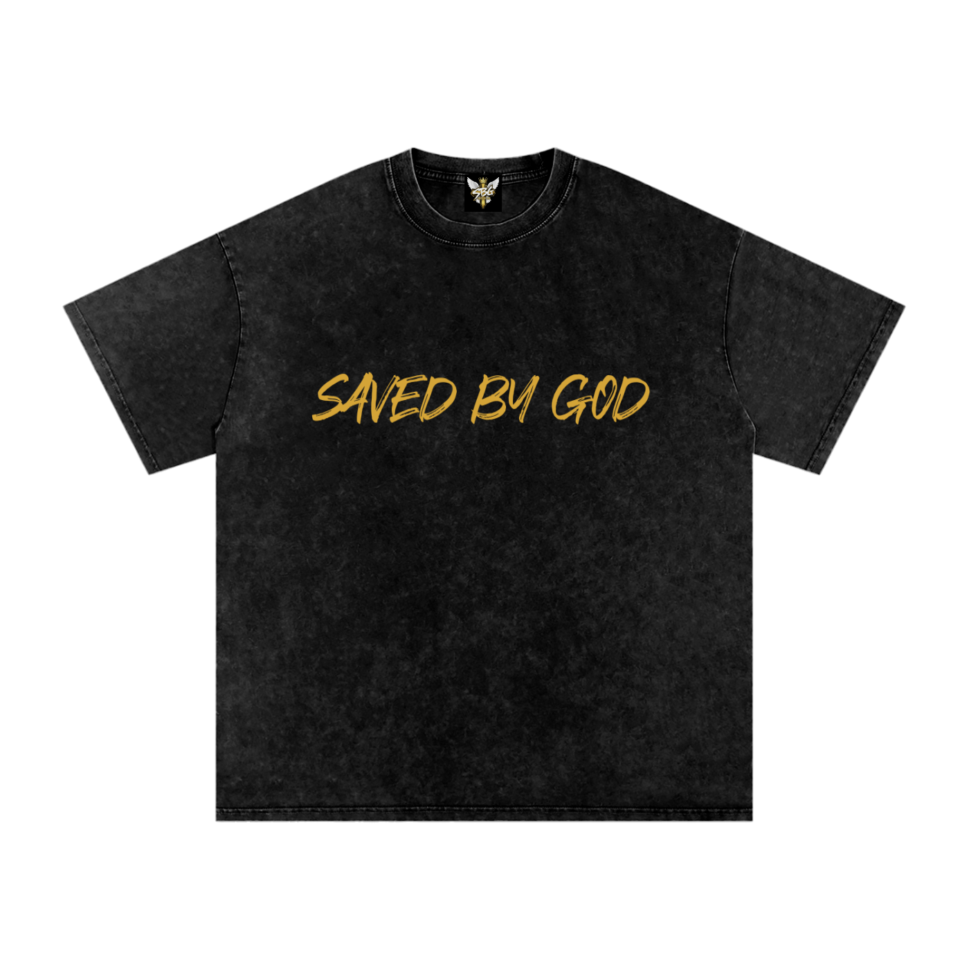 Saved By God Oversized T-Shirt w/ Logo