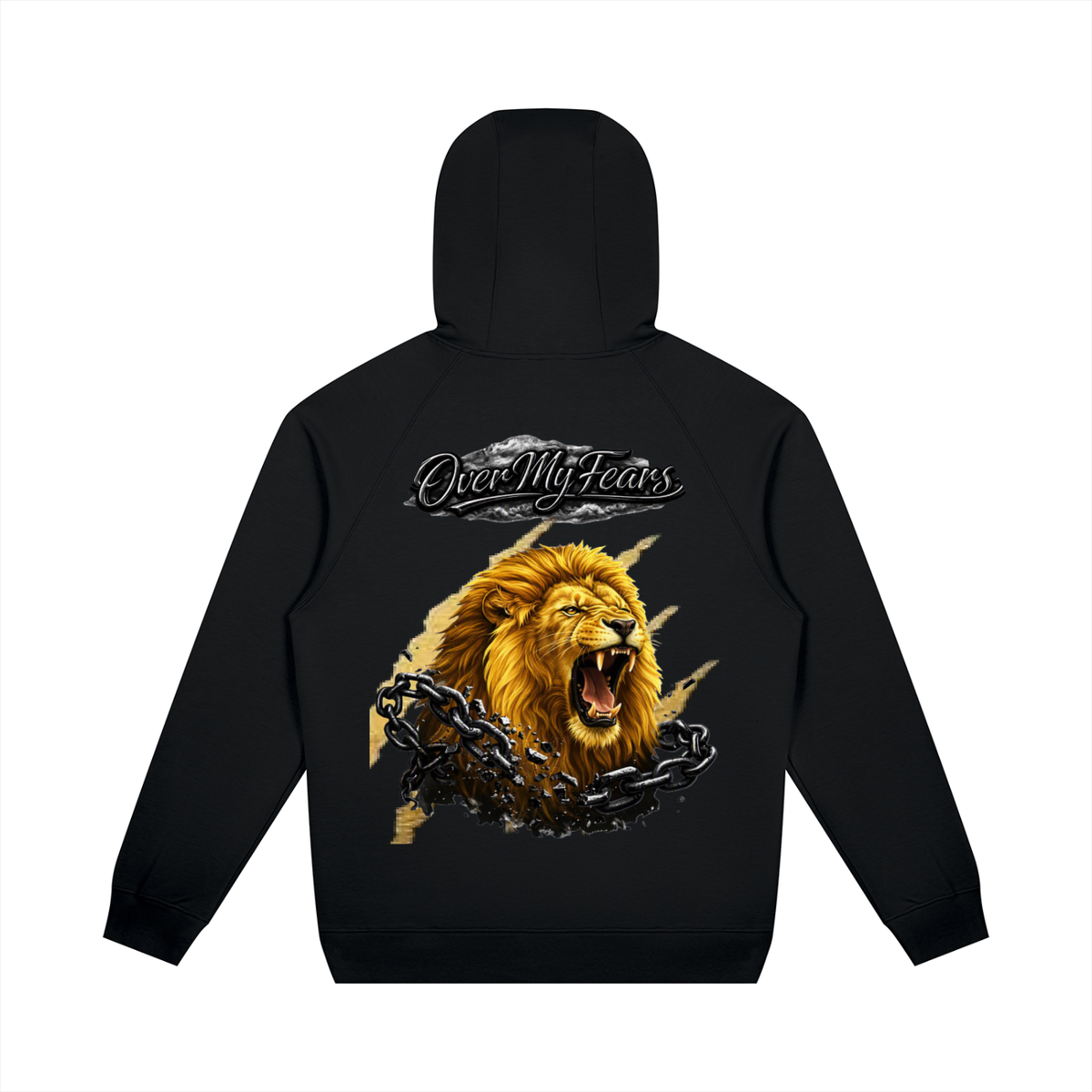 FAITH OVER MY FEARS Raglan Pullover Hoodie