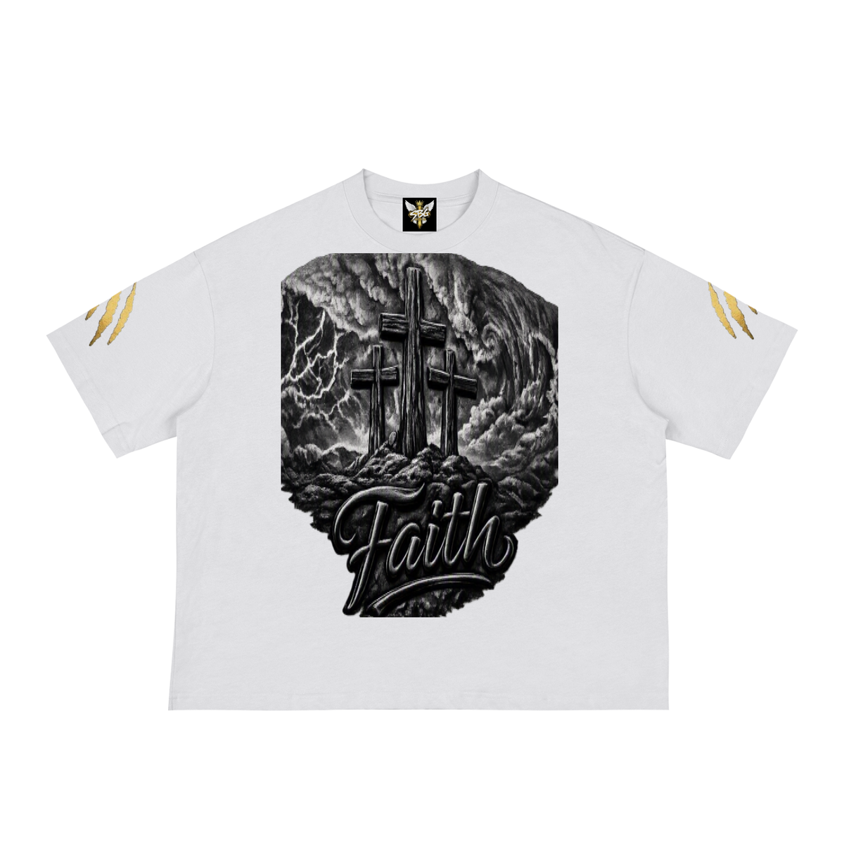 FAITH OVER MY FEARS Loose Boxy Tee