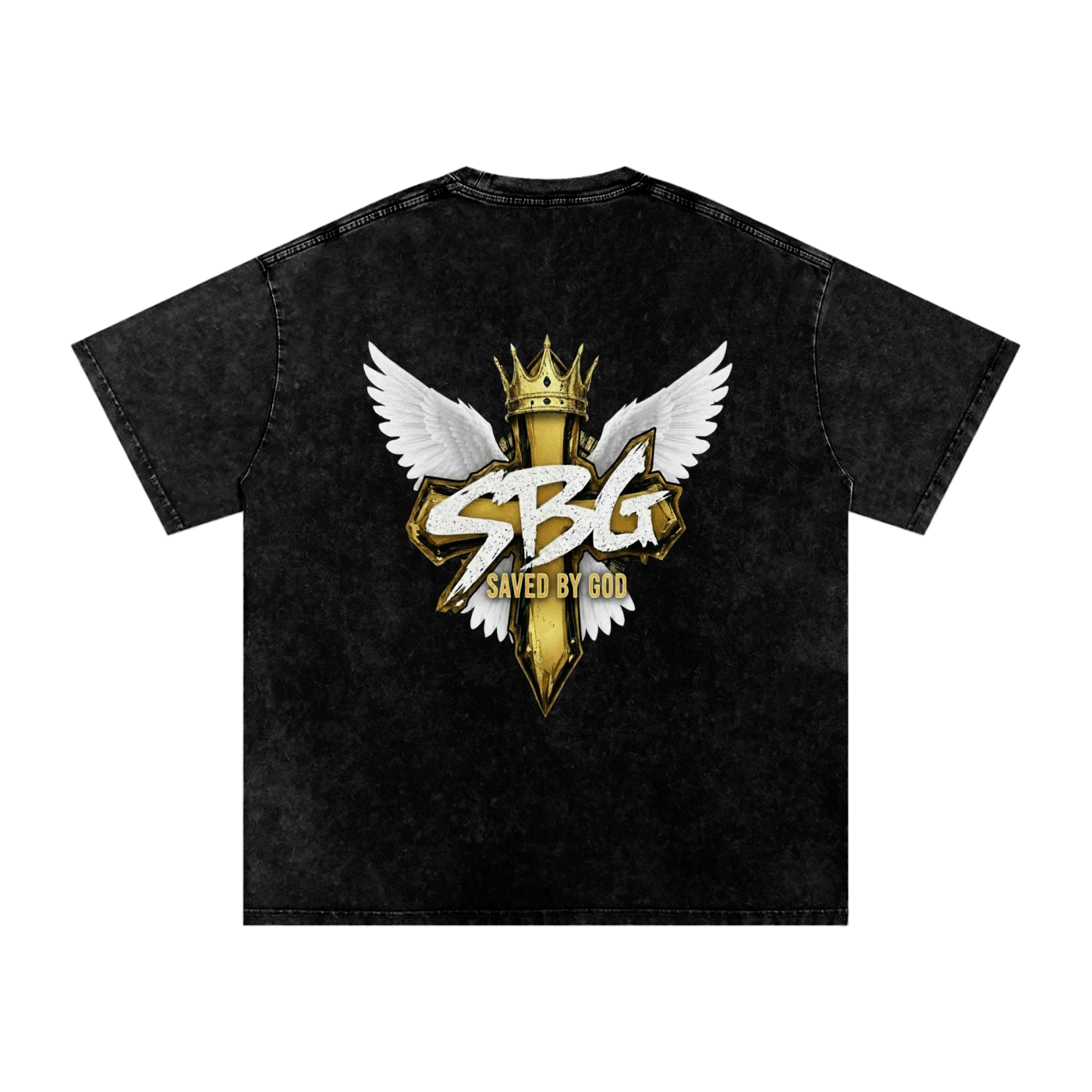 Saved By God Oversized T-Shirt w/ Logo