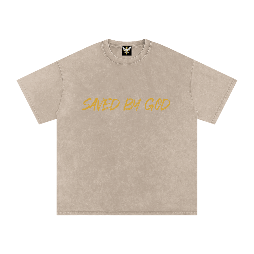 Saved By God Oversized T-Shirt w/ Logo