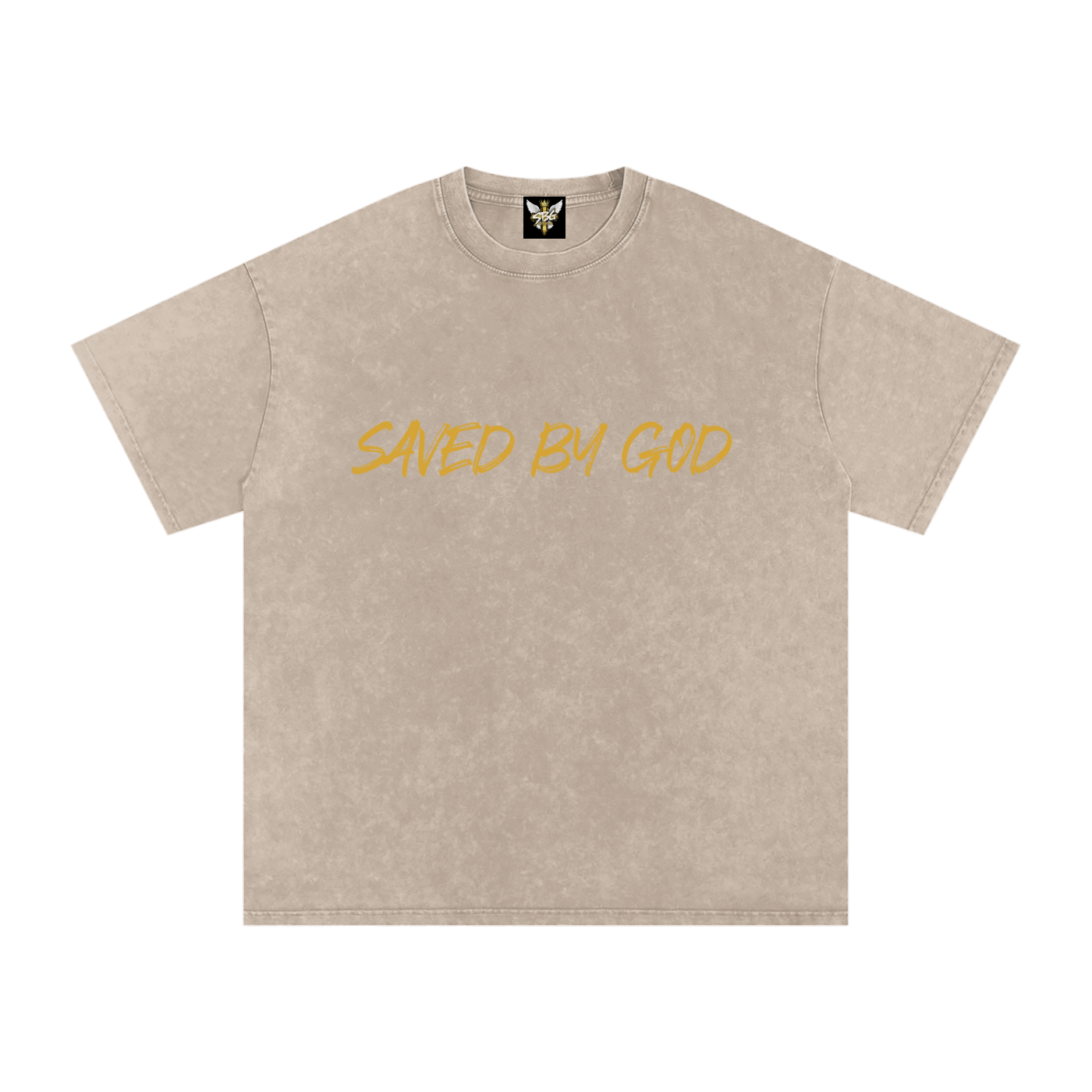 Saved By God Oversized T-Shirt w/ Logo