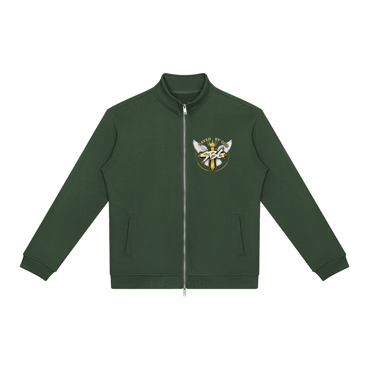 SAVED BY GOD Stand Collar Jacket