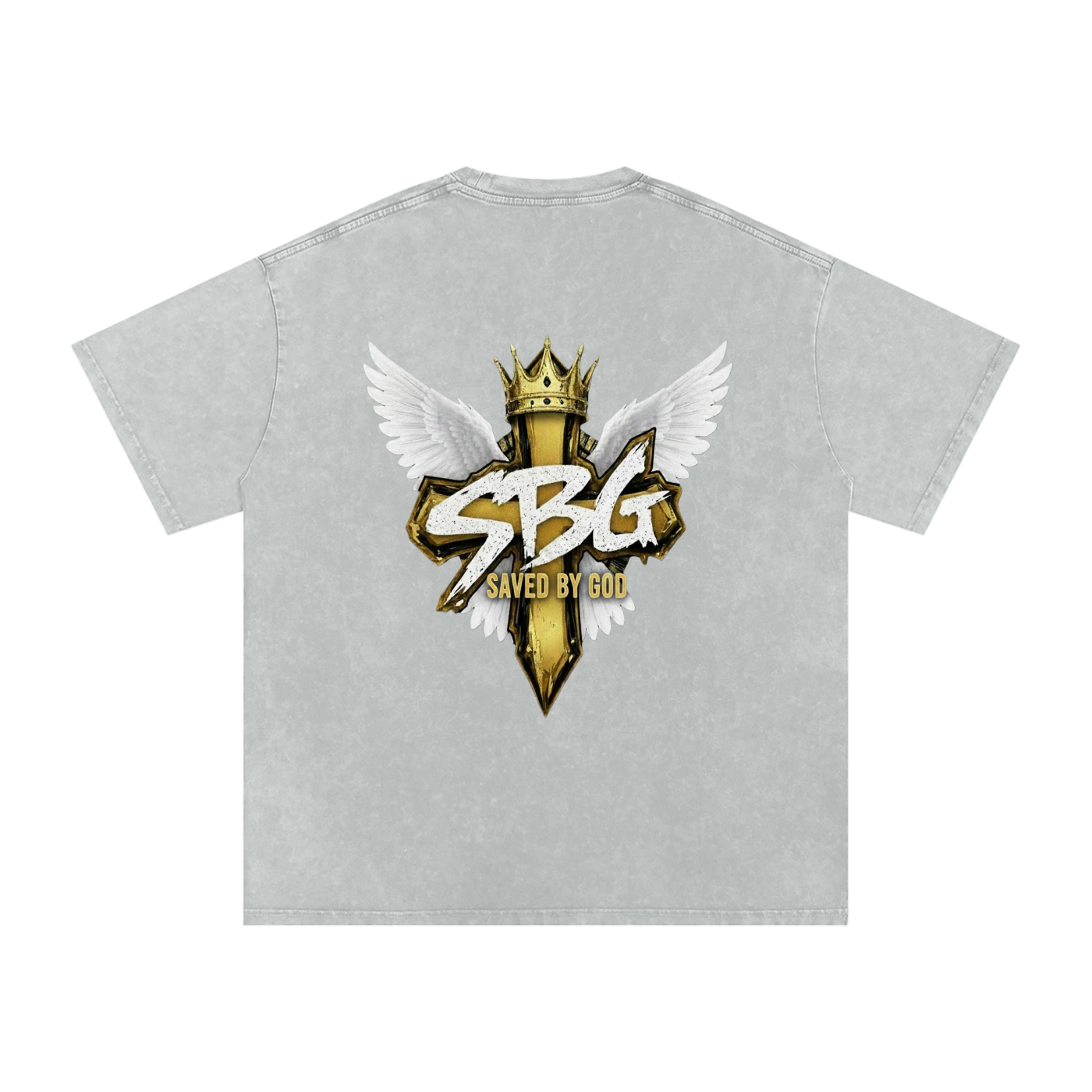 Saved By God Oversized T-Shirt w/ Logo
