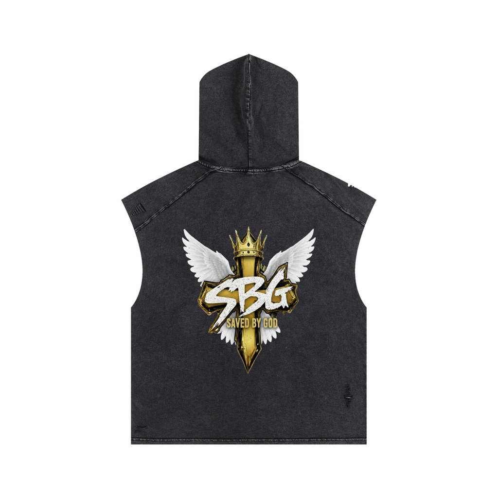 Saved By God Hooded Tank Top