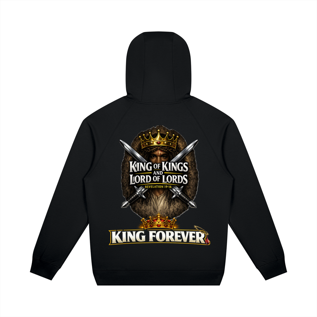 JESUS IS KING w/ FACES Oversized Raglan Pullover Hoodie