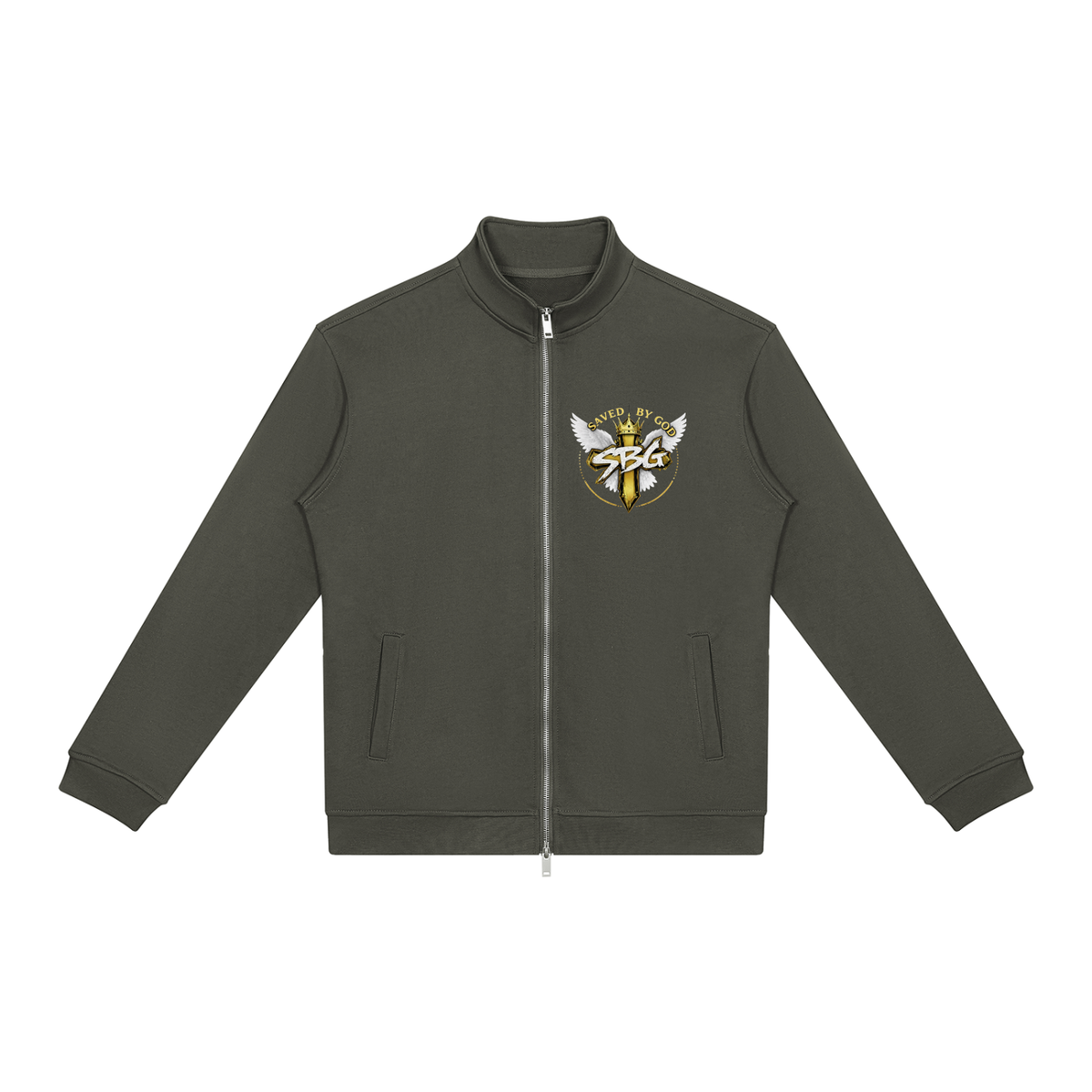 SAVED BY GOD Stand Collar Jacket