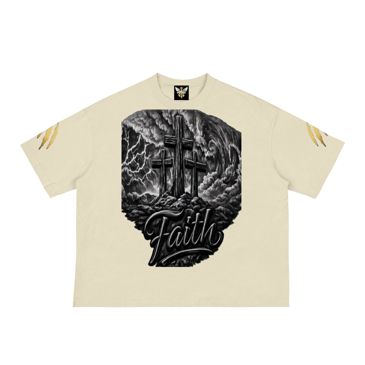 FAITH OVER MY FEARS Loose Boxy Tee