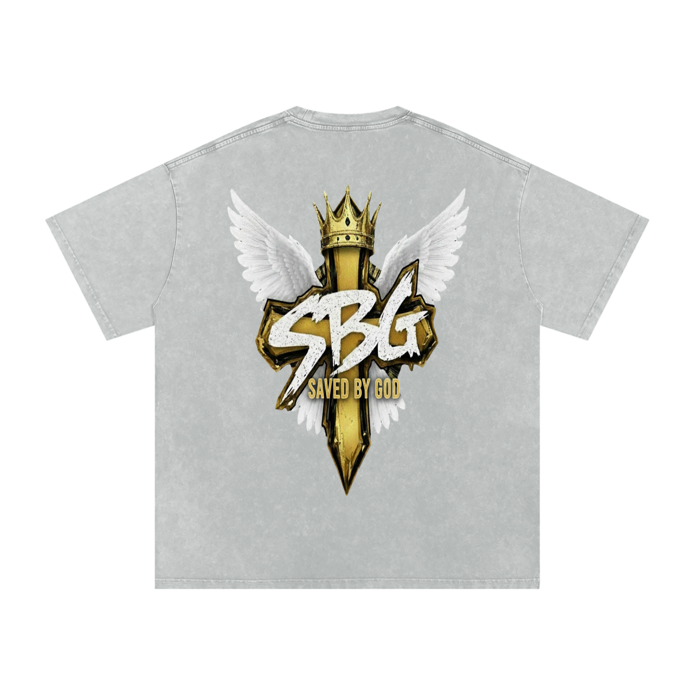 Saved By God Oversized T-Shirt w/ Logo