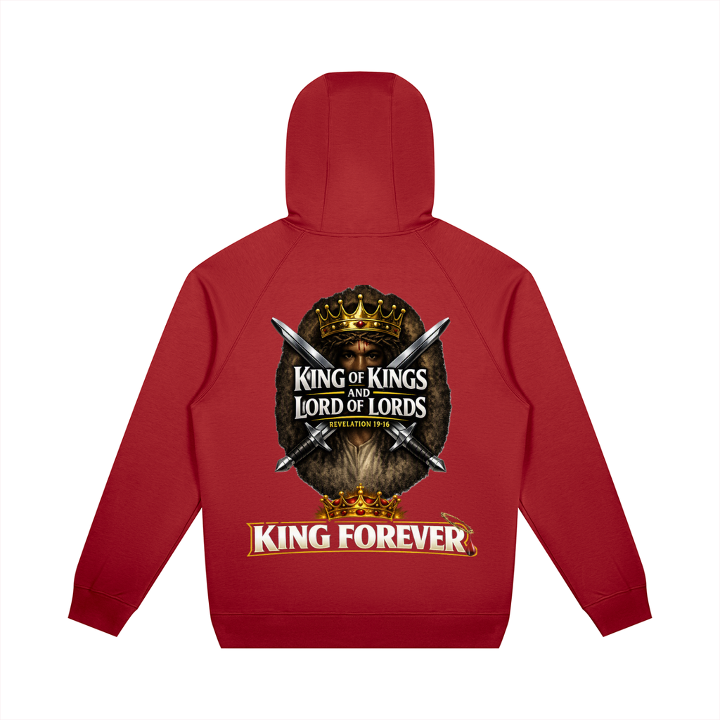 JESUS IS KING w/ FACES Oversized Raglan Pullover Hoodie