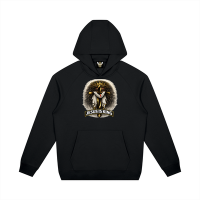 JESUS IS KING w/ FACES Oversized Raglan Pullover Hoodie